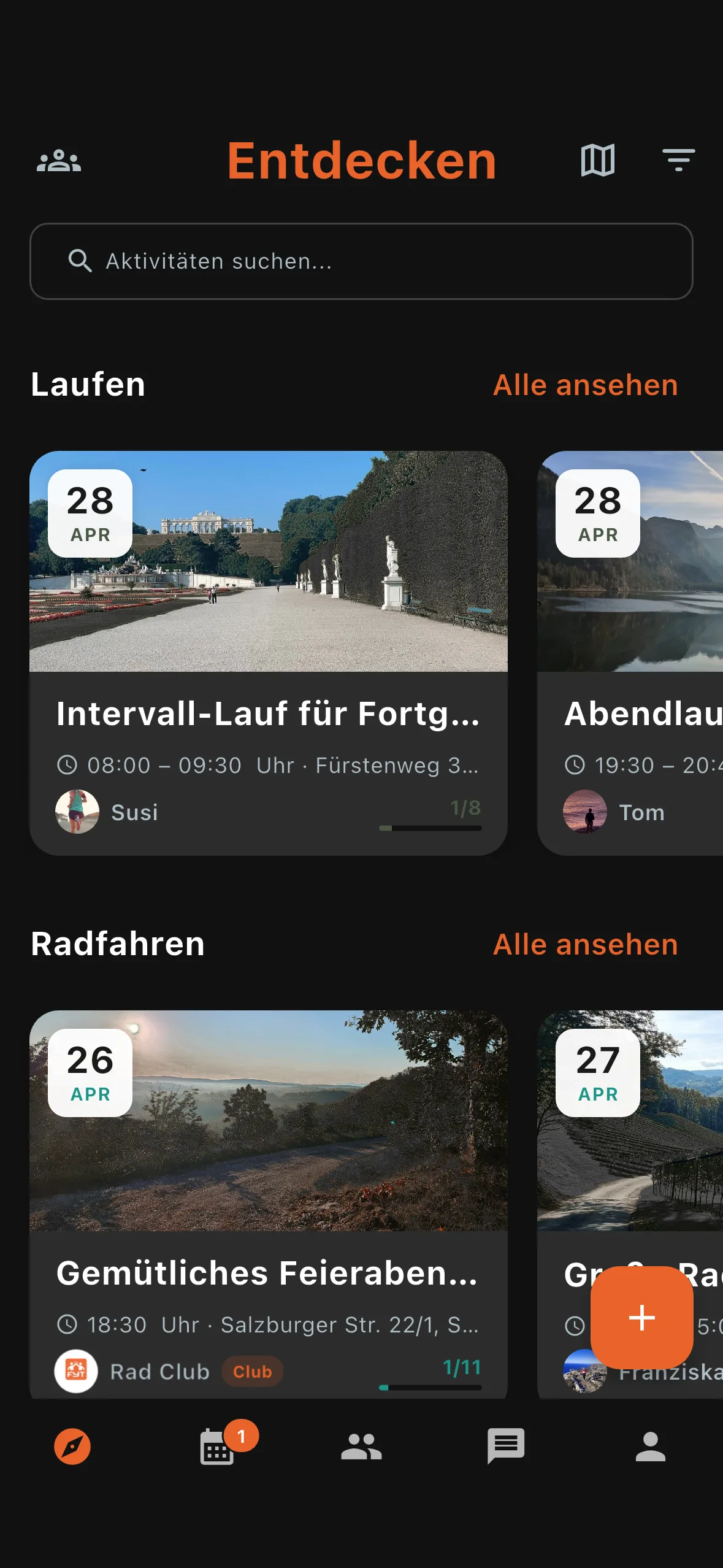 Entdecke Aktivitäten in deiner Nähe