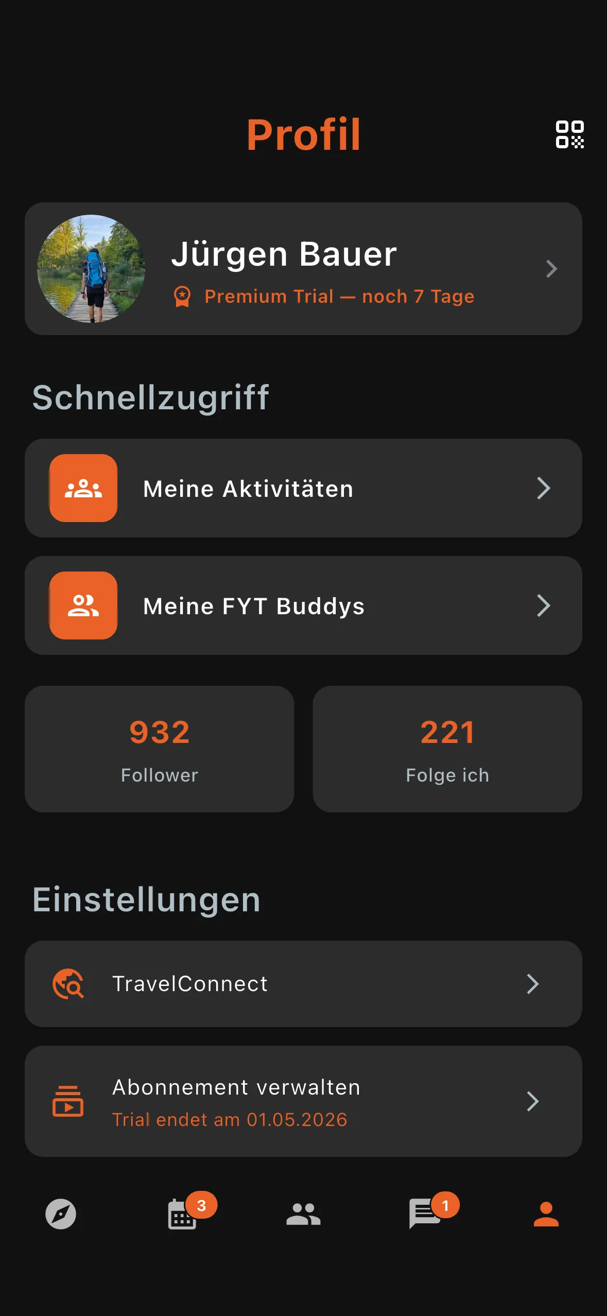 Profil Screen