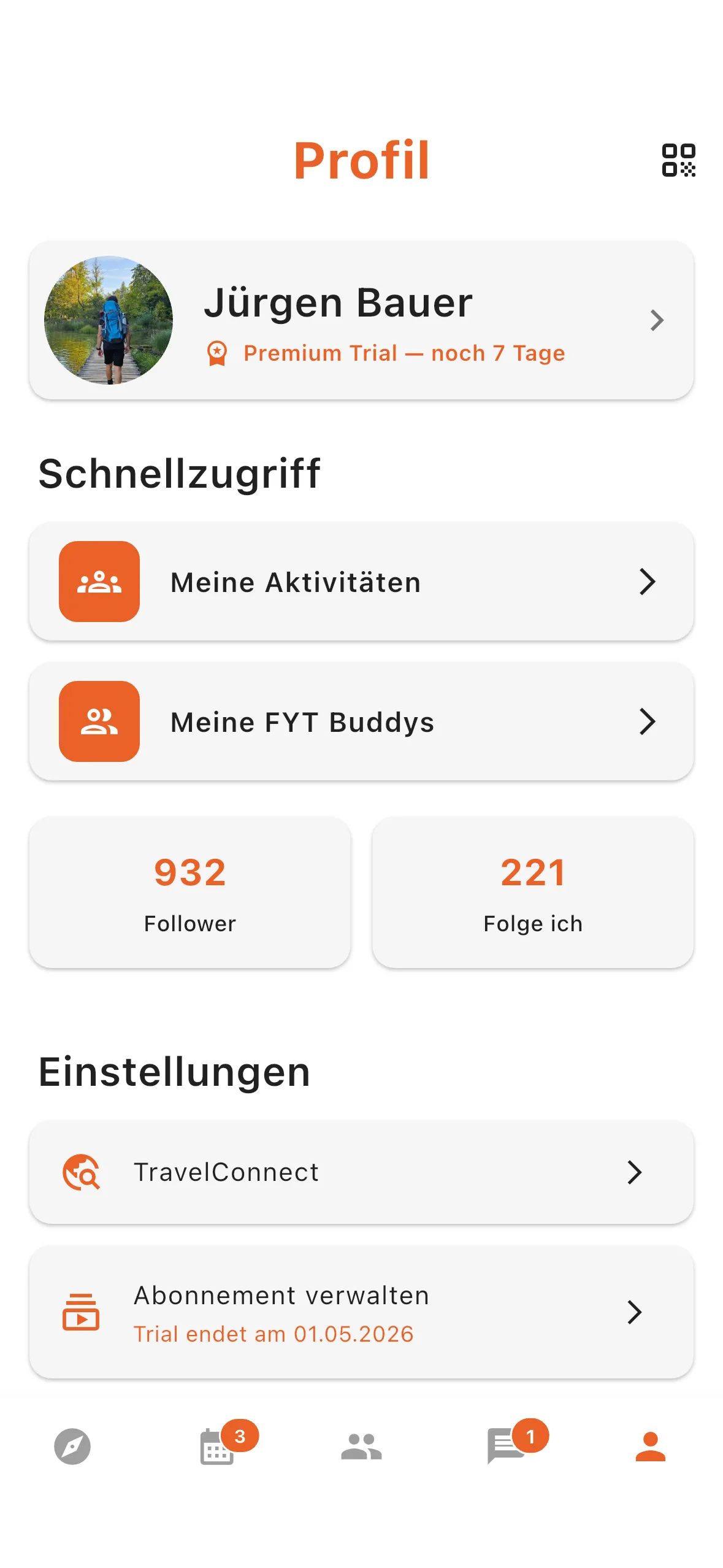 Profil Screen